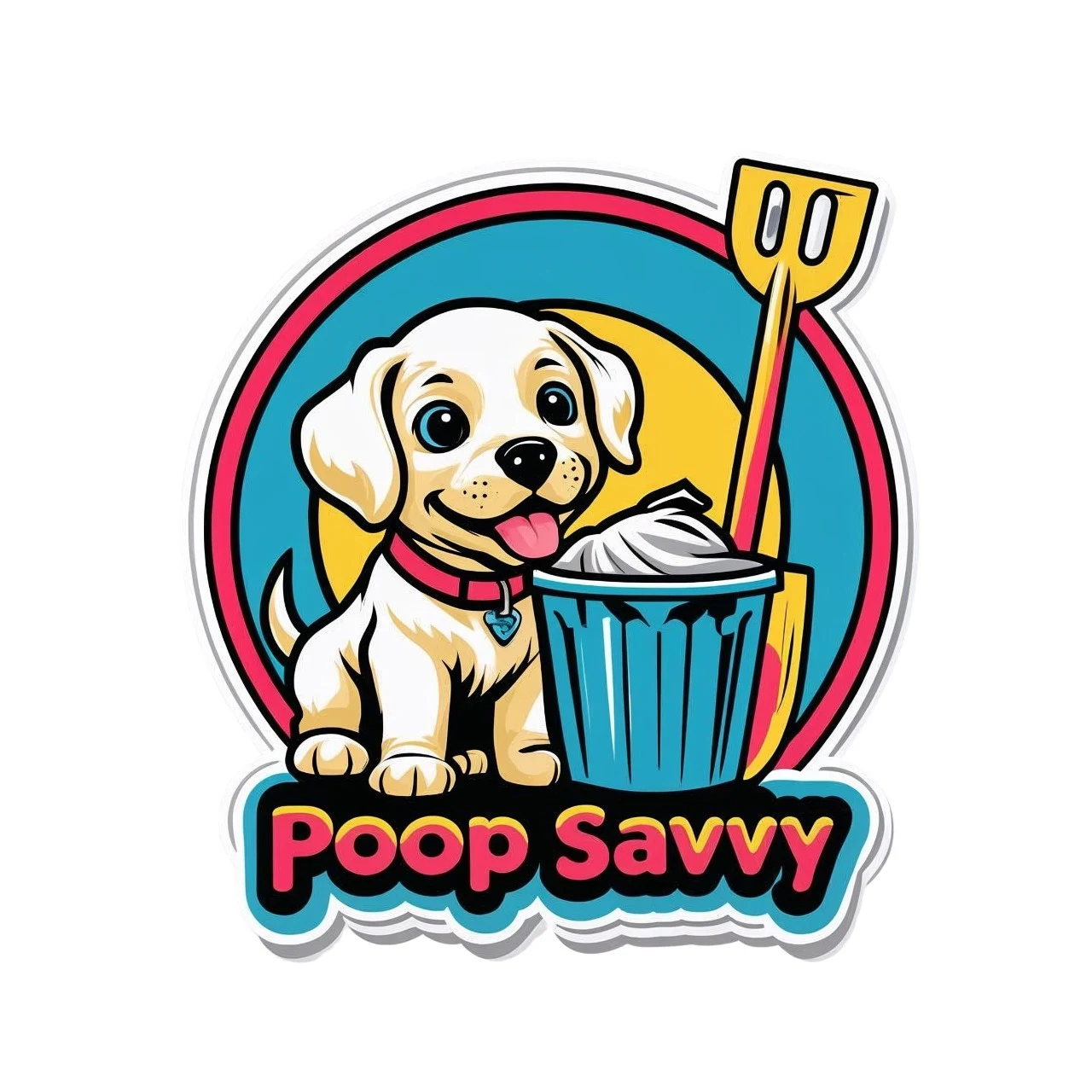Poop Savvy puppy mascot